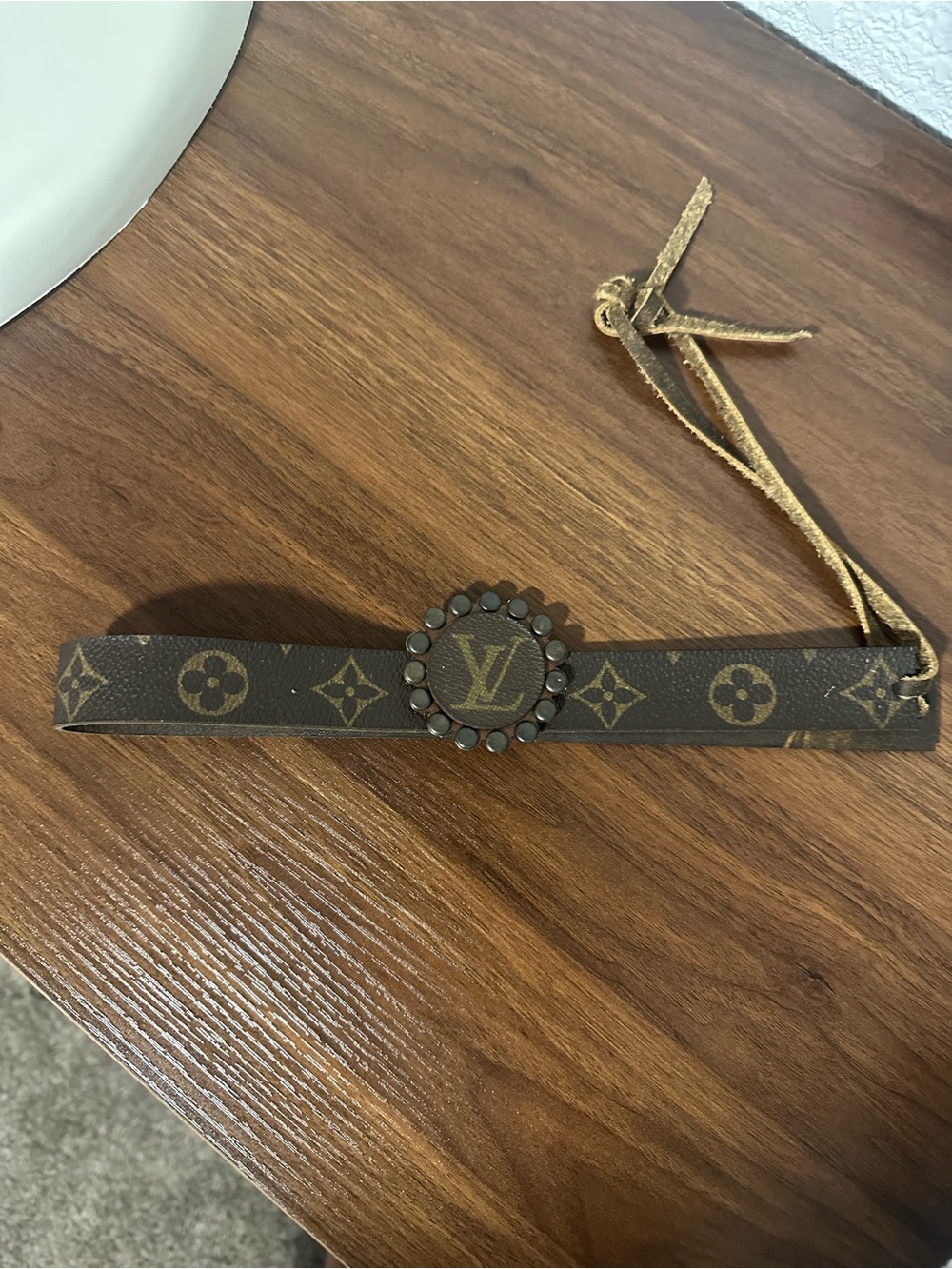Hat Band made from authentic LV
